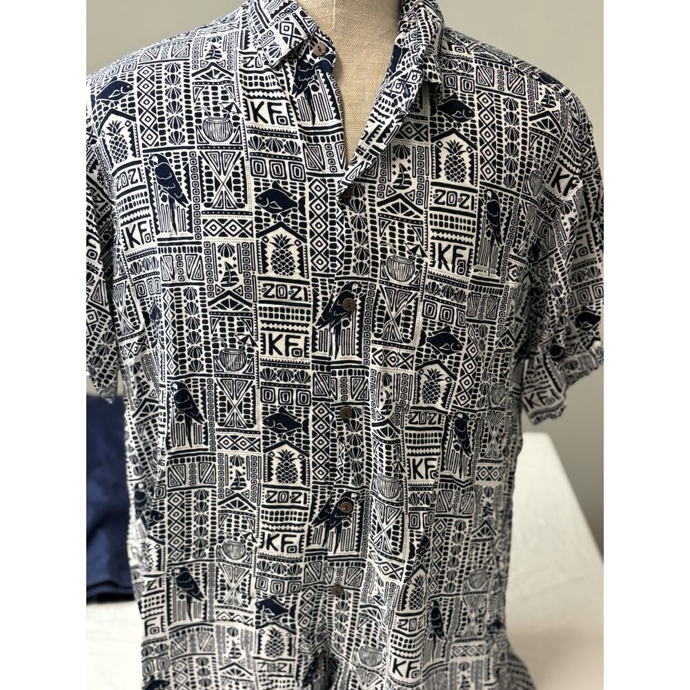 Kenny Flowers The Zozi Short Sleeve Button Down Shirt XXL limited edition